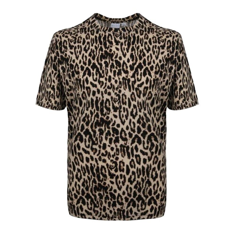 Miso Womens/Ladies Leopard All-Over Print T-Shirt / Leopard
